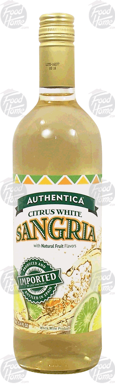 Authentica  citrus white sangria white wine product, 6% alc. by vol. Full-Size Picture